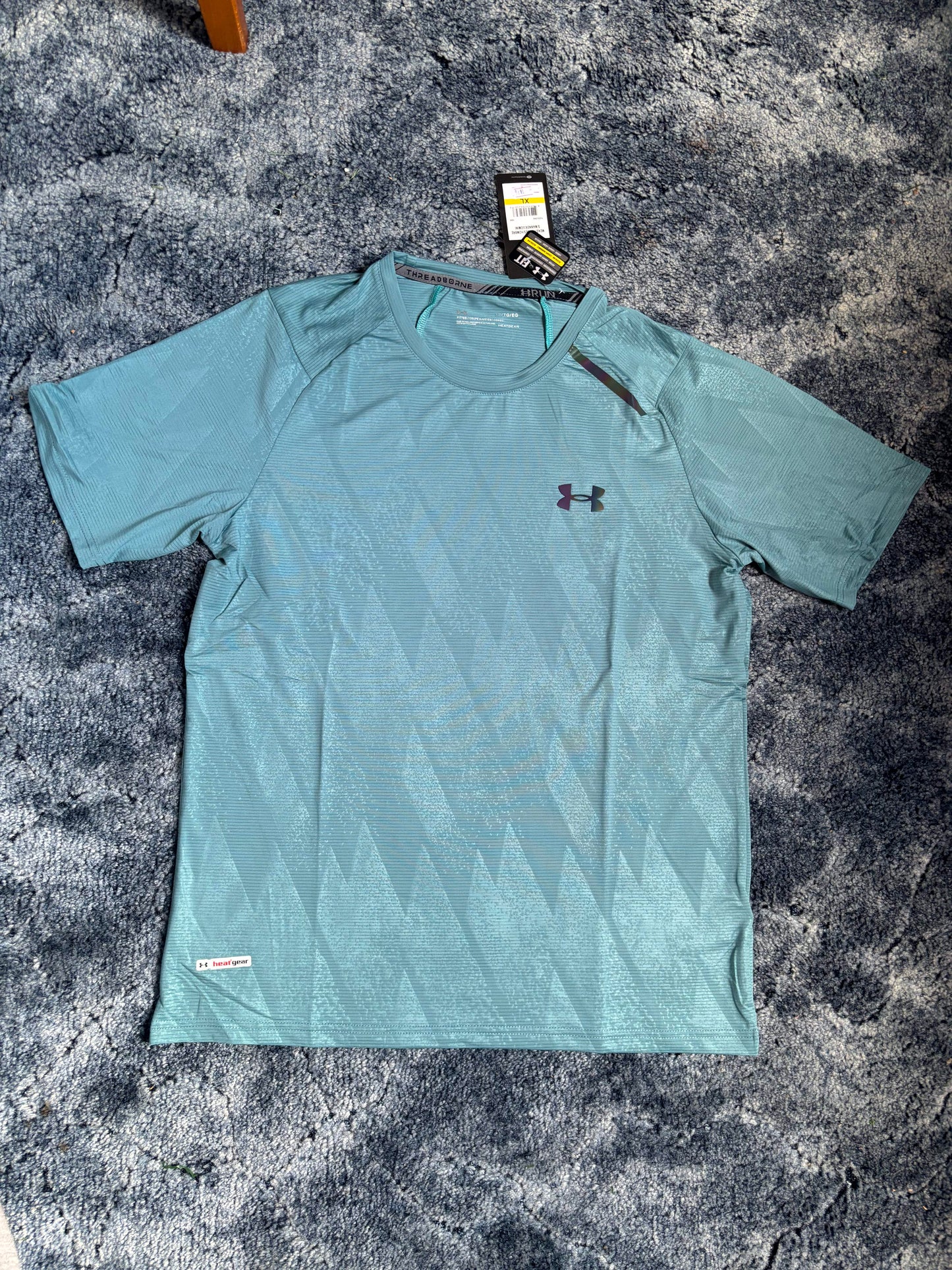 Under Armour One Stripe Dark Green Sports T-Shirt