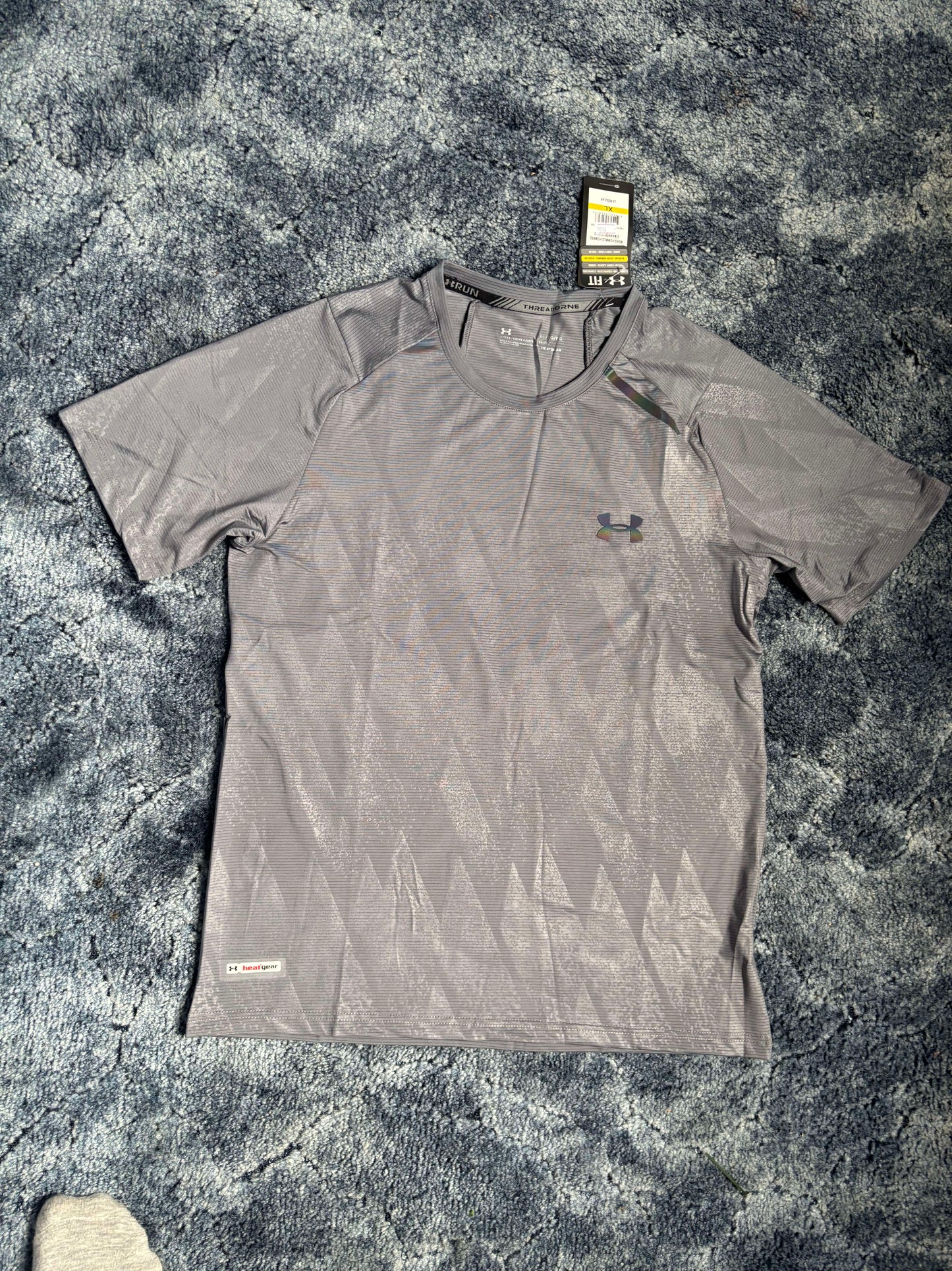 Under Armour One Stripe Gray Sports T-Shirt
