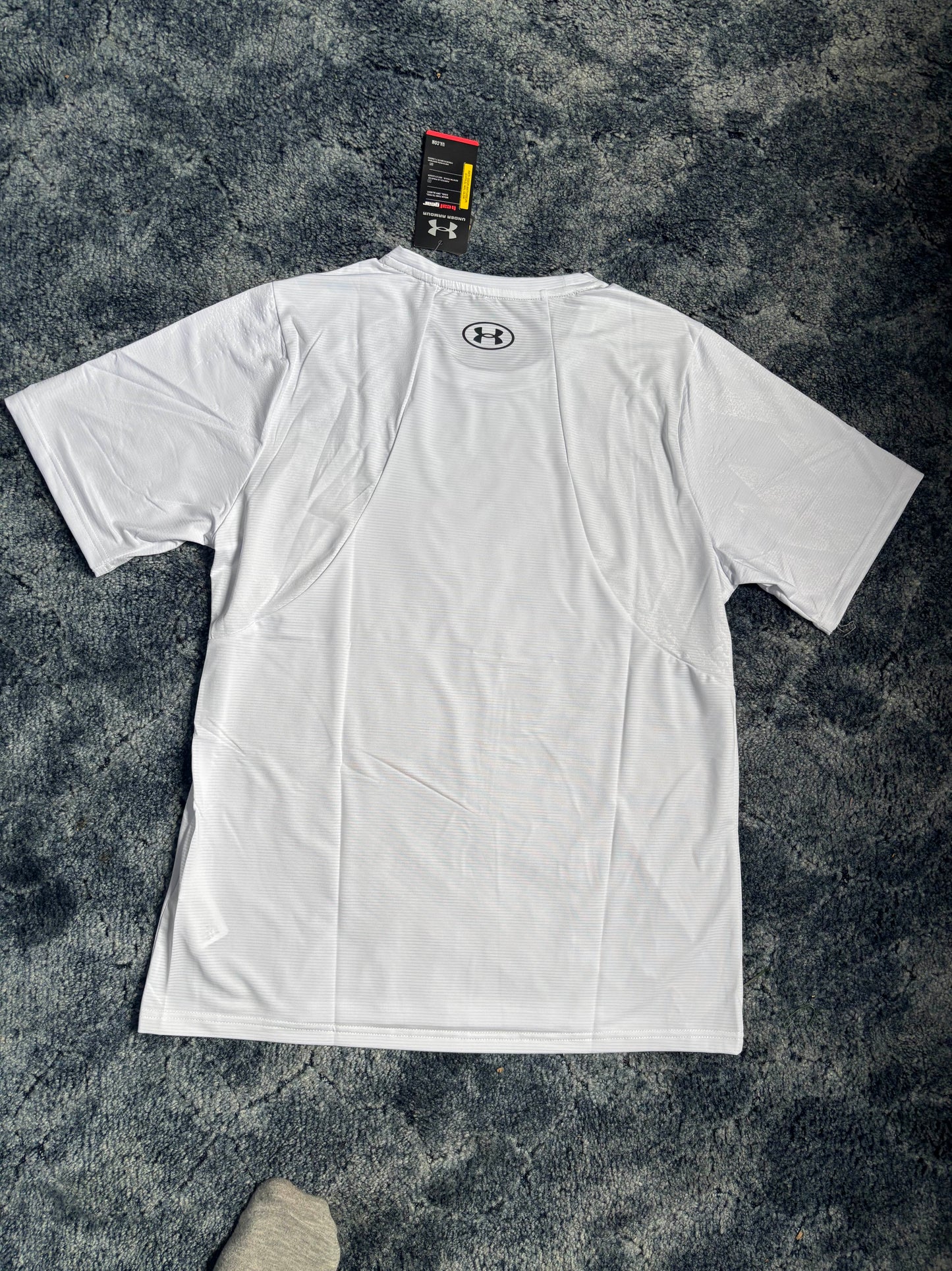Under Armour One Stripe White Sports T-Shirt