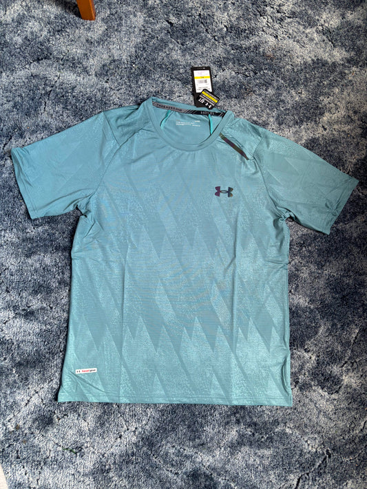 Under Armour One Stripe Dark Green Sports T-Shirt