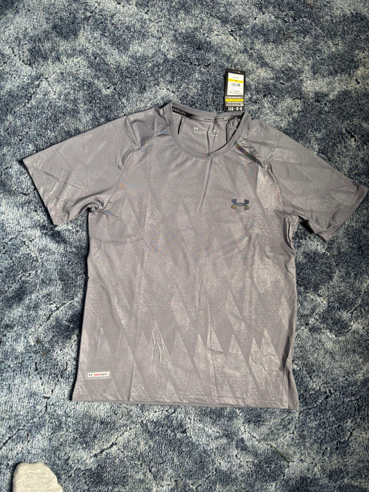 Under Armour One Stripe Gray Sports T-Shirt