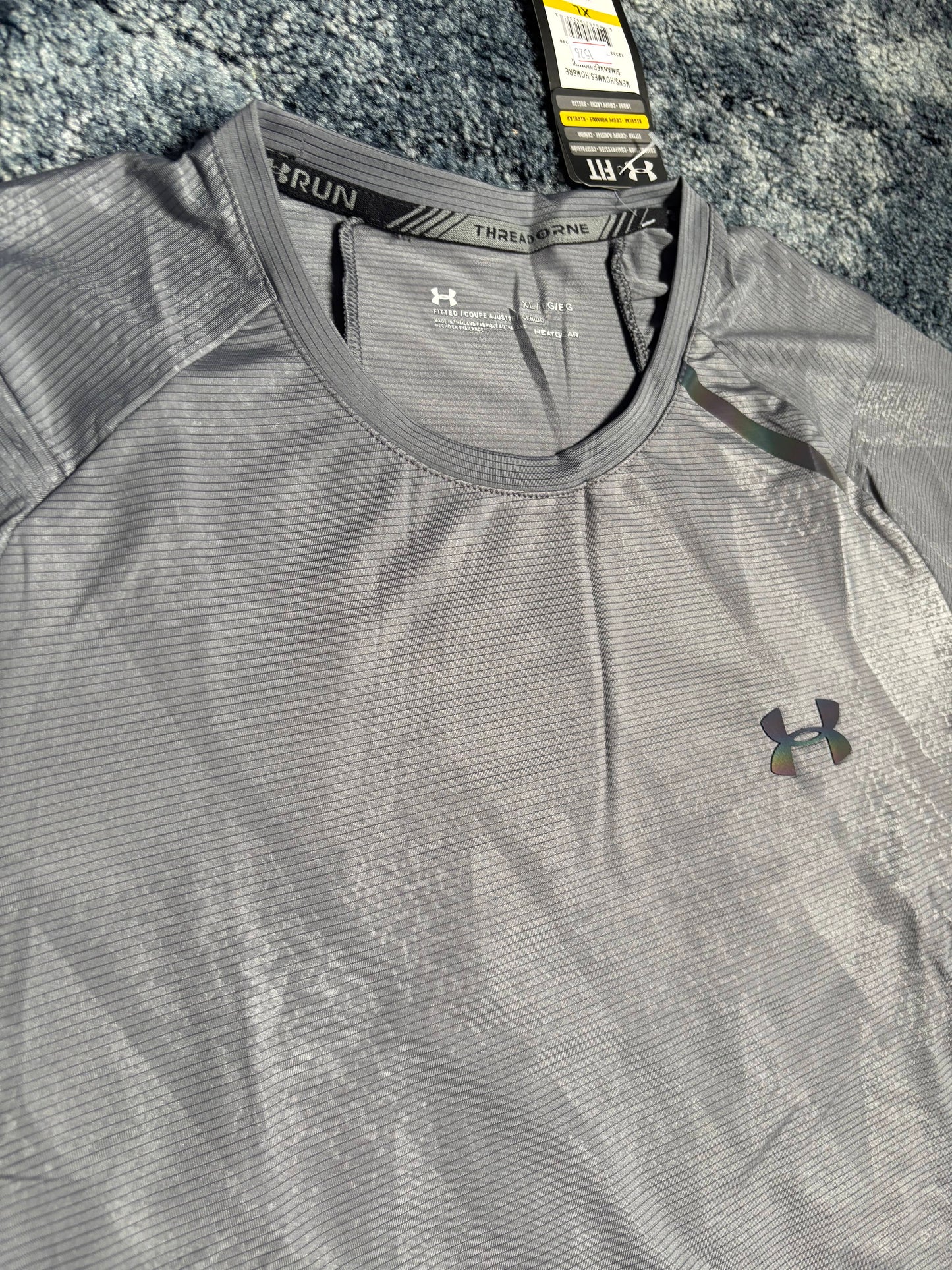 Under Armour One Stripe Gray Sports T-Shirt