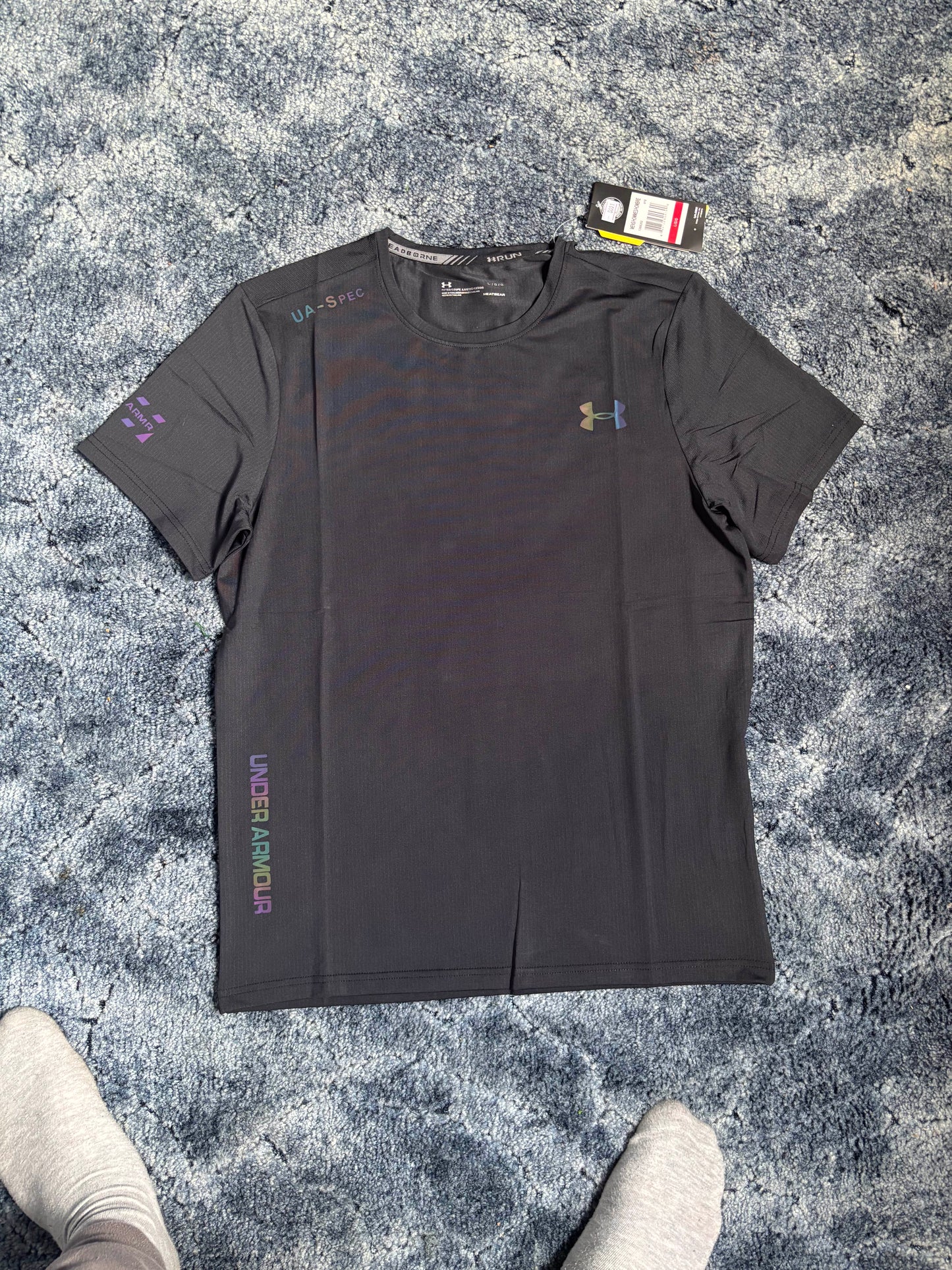 Under Armour Black Spec Sports T-Shirt