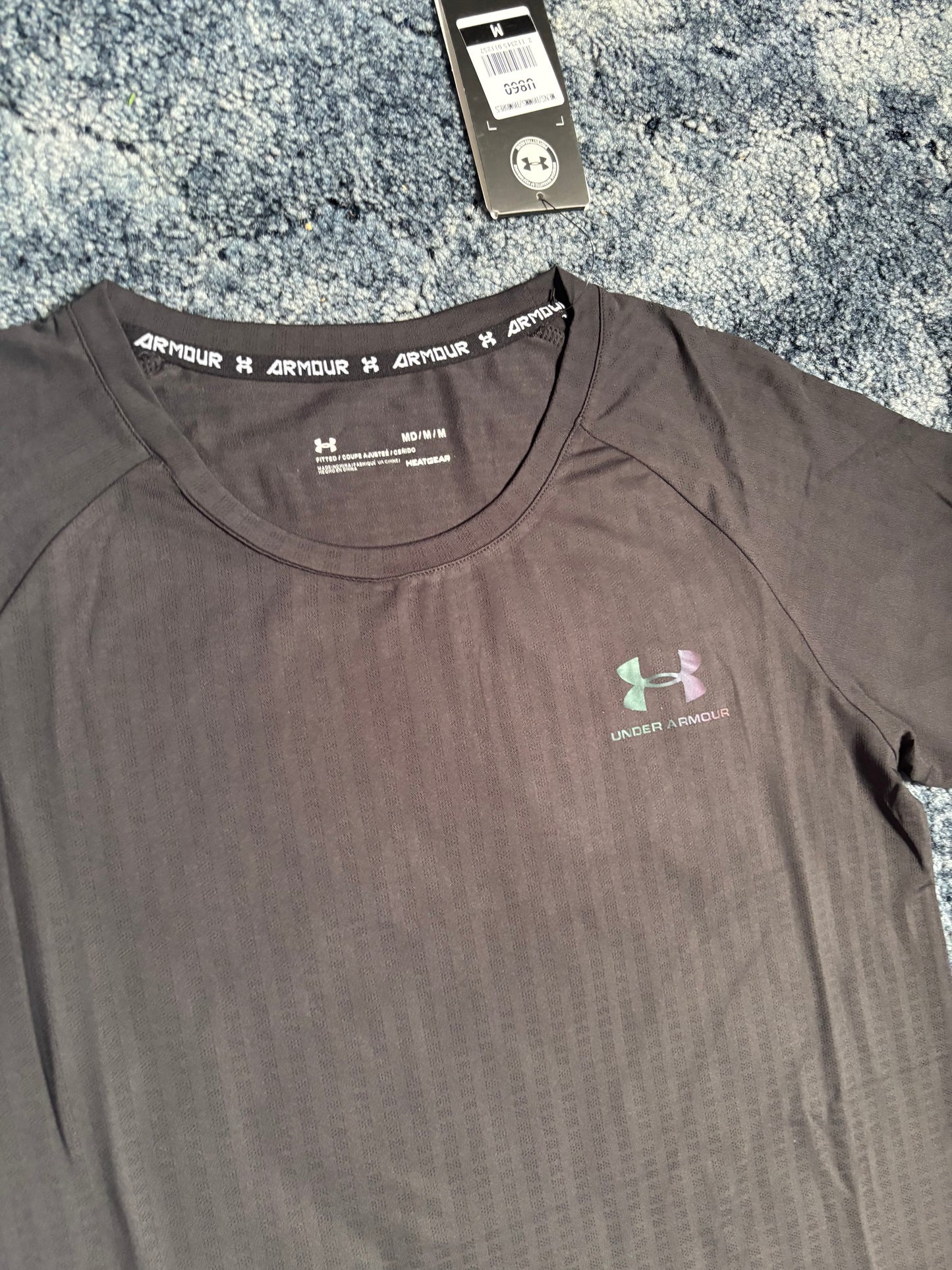 Under Armour Plain Black Sports T-Shirt